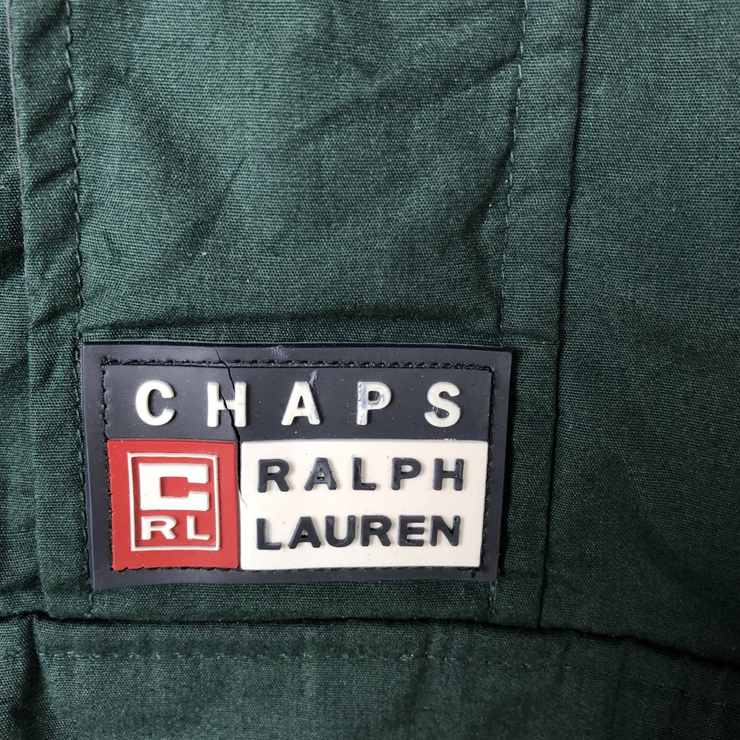 90'S Ralph Lauren CHAPS Anorak Parka Made in Russia Men's M Size Vintage polyester green type Vintage Second Hand
