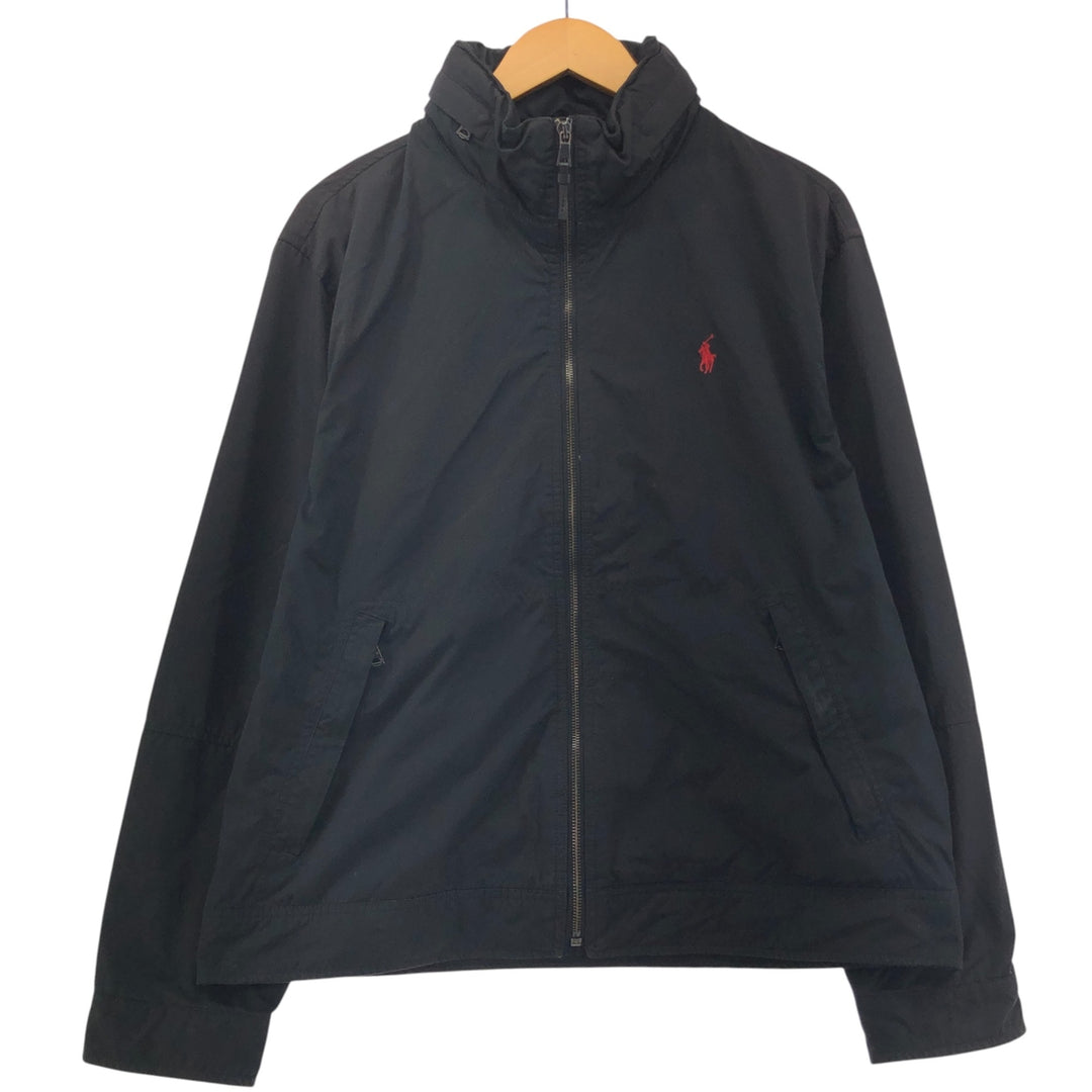 Ralph Lauren POLO by Ralph Lauren windbreaker, men's size L polyester black type Vintage Second Hand