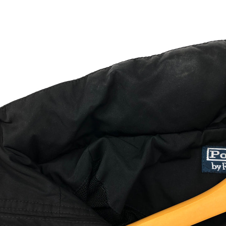 Ralph Lauren POLO by Ralph Lauren windbreaker, men's size L polyester black type Vintage Second Hand
