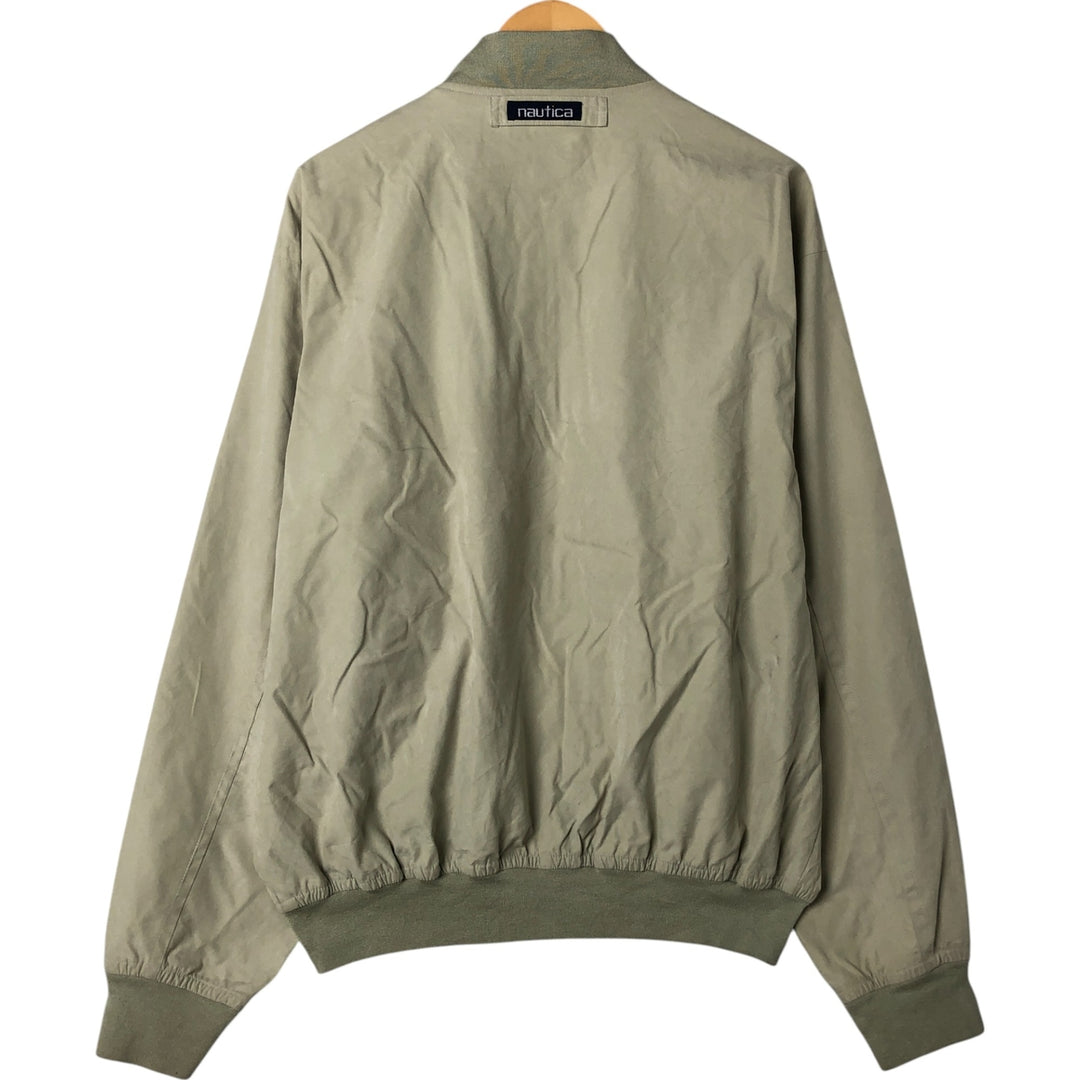 90'S NAUTICA Windbreaker Men's XL Vintage polyester Khaki type beige Vintage Second Hand
