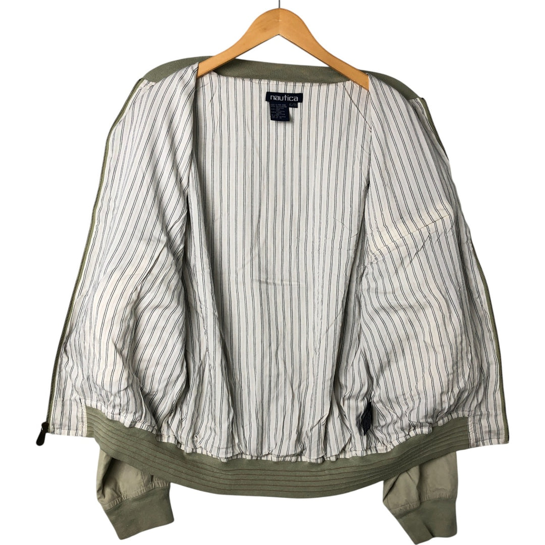 90'S NAUTICA Windbreaker Men's XL Vintage polyester Khaki type beige Vintage Second Hand