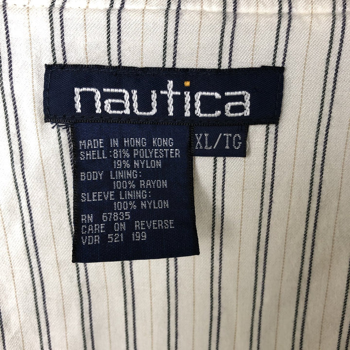 90'S NAUTICA Windbreaker Men's XL Vintage polyester Khaki type beige Vintage Second Hand