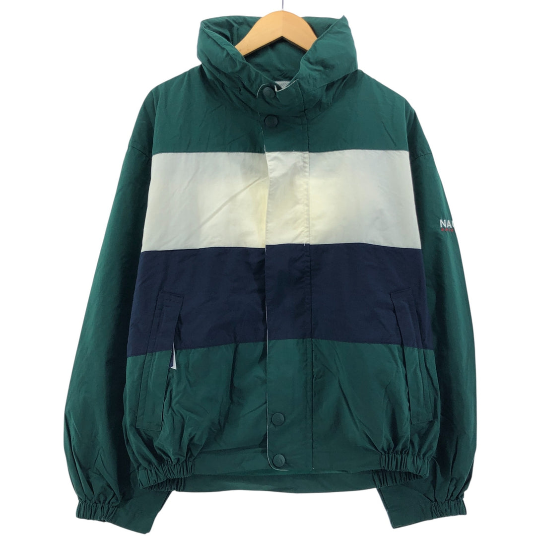 90'S Nautica sailing jacket, men's size L, vintage Nylon Green type dark green Vintage Second Hand