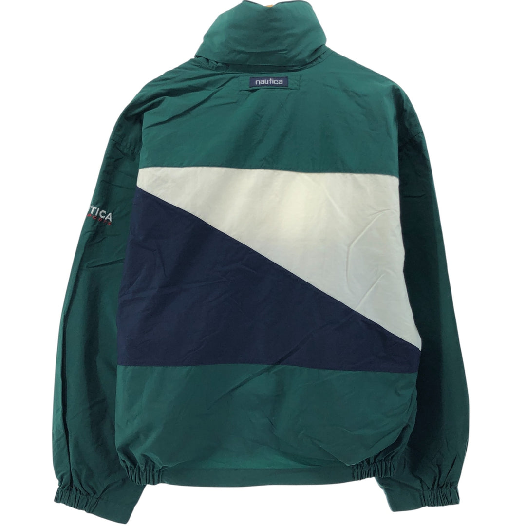 90'S Nautica sailing jacket, men's size L, vintage Nylon Green type dark green Vintage Second Hand