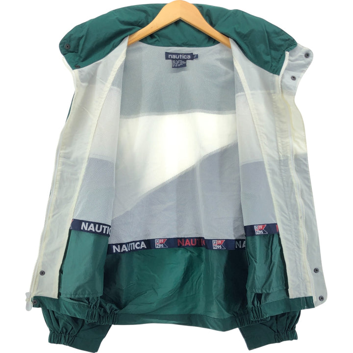 90'S Nautica sailing jacket, men's size L, vintage Nylon Green type dark green Vintage Second Hand