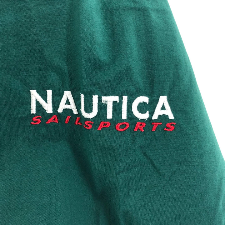 90'S Nautica sailing jacket, men's size L, vintage Nylon Green type dark green Vintage Second Hand