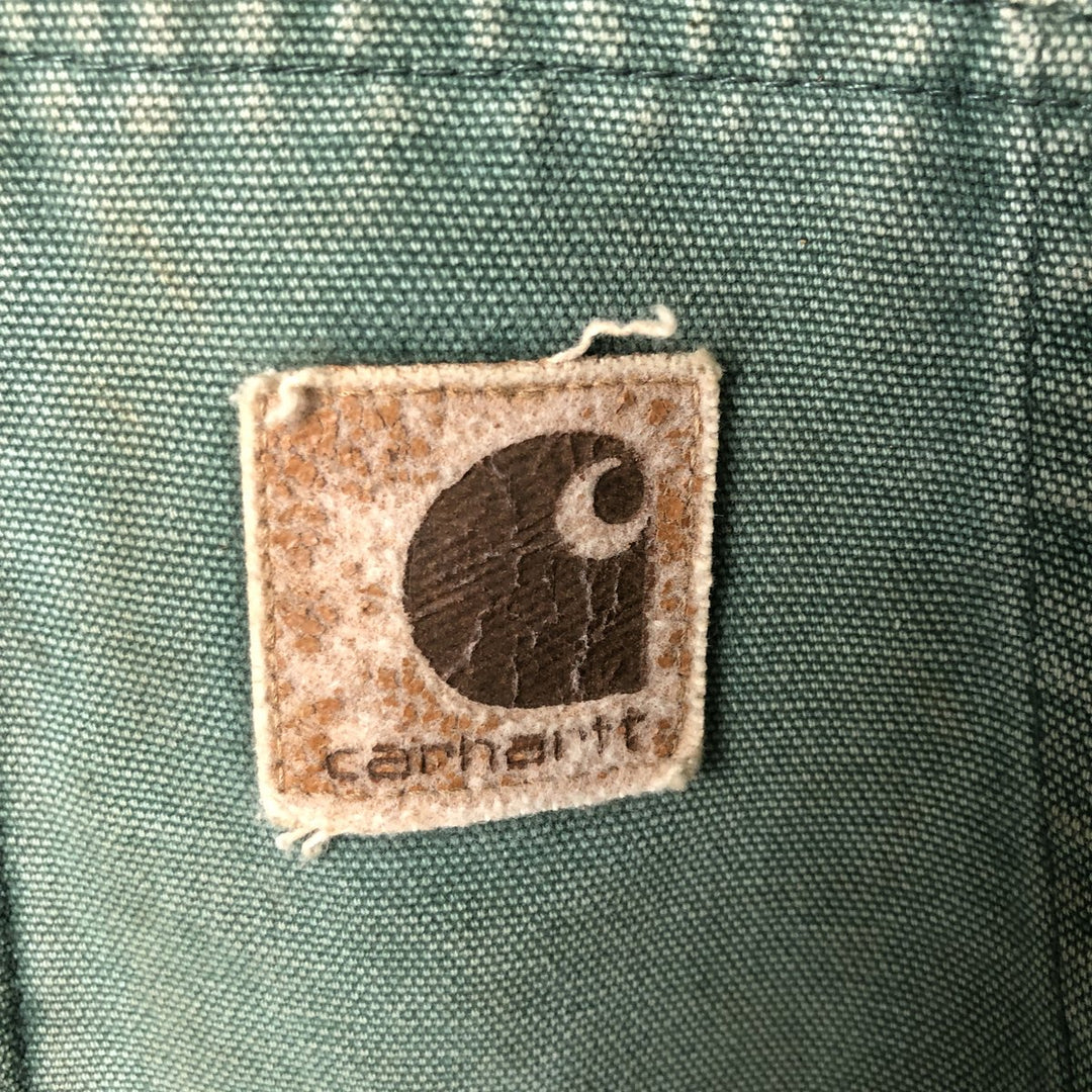 80s-90'S Carhartt Active Jacket Duck Full Zip Parka Made in USA Men's XL Vintage cotton Khaki type Vintage Second Hand