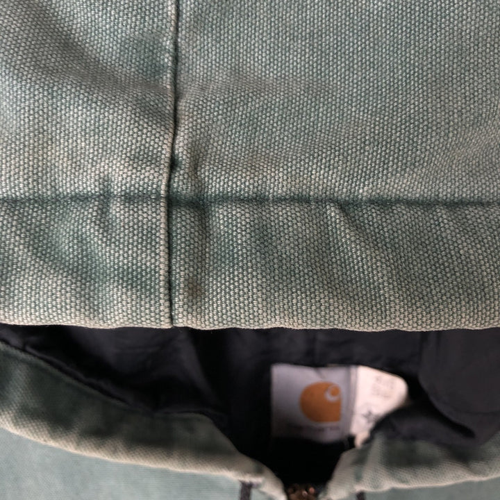 80s-90'S Carhartt Active Jacket Duck Full Zip Parka Made in USA Men's XL Vintage cotton Khaki type Vintage Second Hand