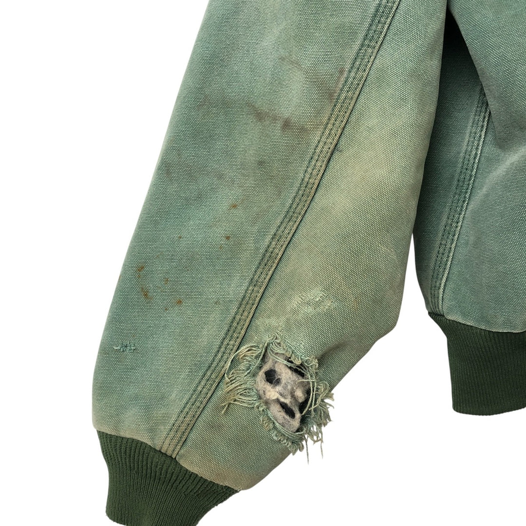 80s-90'S Carhartt Active Jacket Duck Full Zip Parka Made in USA Men's XL Vintage cotton Khaki type Vintage Second Hand