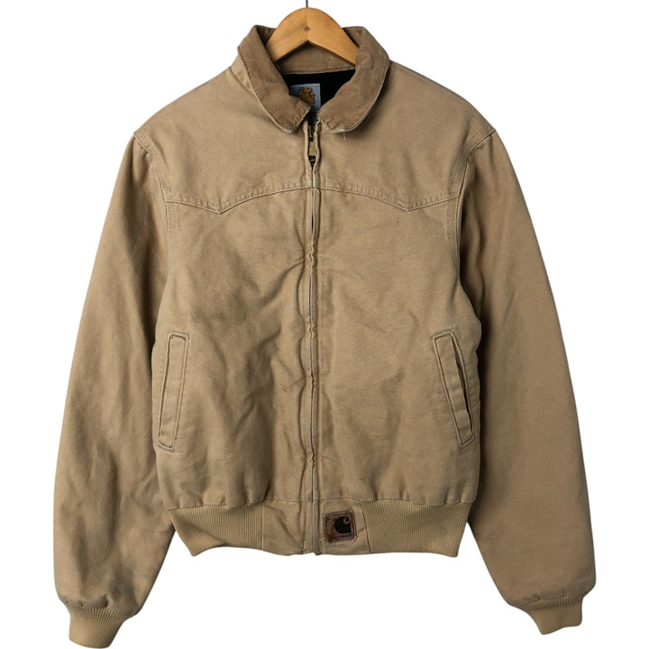 00'S Carhartt Santa Fe Jacket Duck Work Blouson Men's S size cotton Beige type Vintage Second Hand