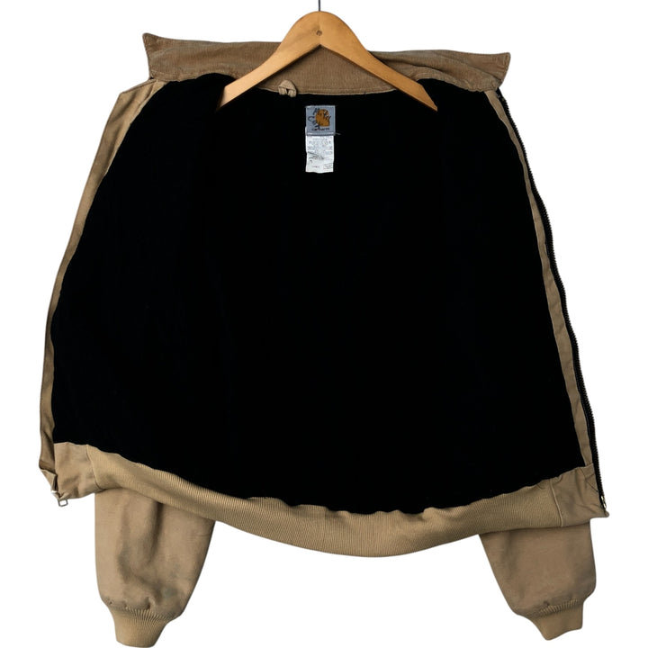 00'S Carhartt Santa Fe Jacket Duck Work Blouson Men's S size cotton Beige type Vintage Second Hand