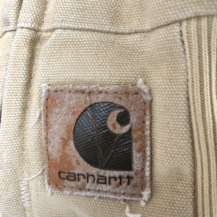 00'S Carhartt Santa Fe Jacket Duck Work Blouson Men's S size cotton Beige type Vintage Second Hand