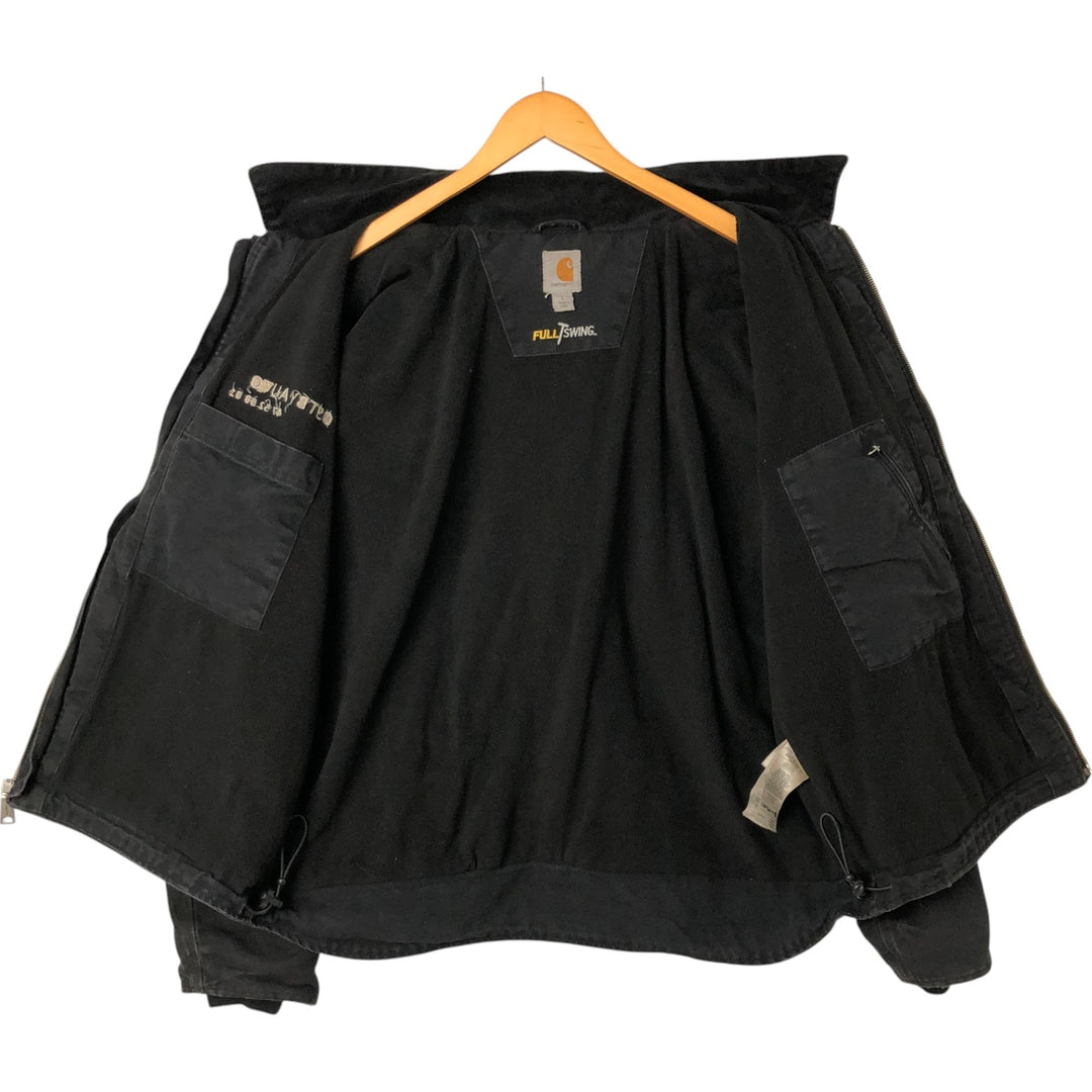 Carhartt Full Swing Armstrong Jacket, Armstrong Jacket, Duck Work Jacket, Men's L size cotton black type Vintage Second Hand