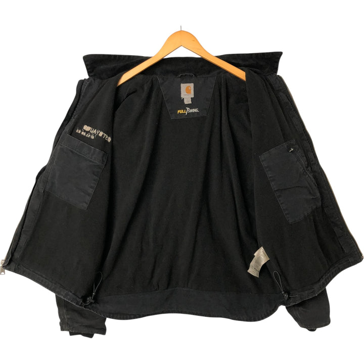Carhartt Full Swing Armstrong Jacket, Armstrong Jacket, Duck Work Jacket, Men's L size cotton black type Vintage Second Hand