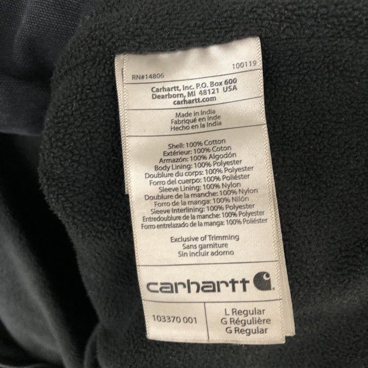 Carhartt Full Swing Armstrong Jacket, Armstrong Jacket, Duck Work Jacket, Men's L size cotton black type Vintage Second Hand