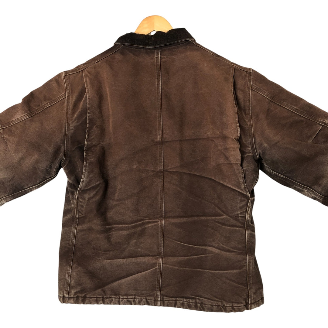 Carhartt Traditional Coat Duck Work Jacket Men's L size cotton brown type Vintage Second Hand