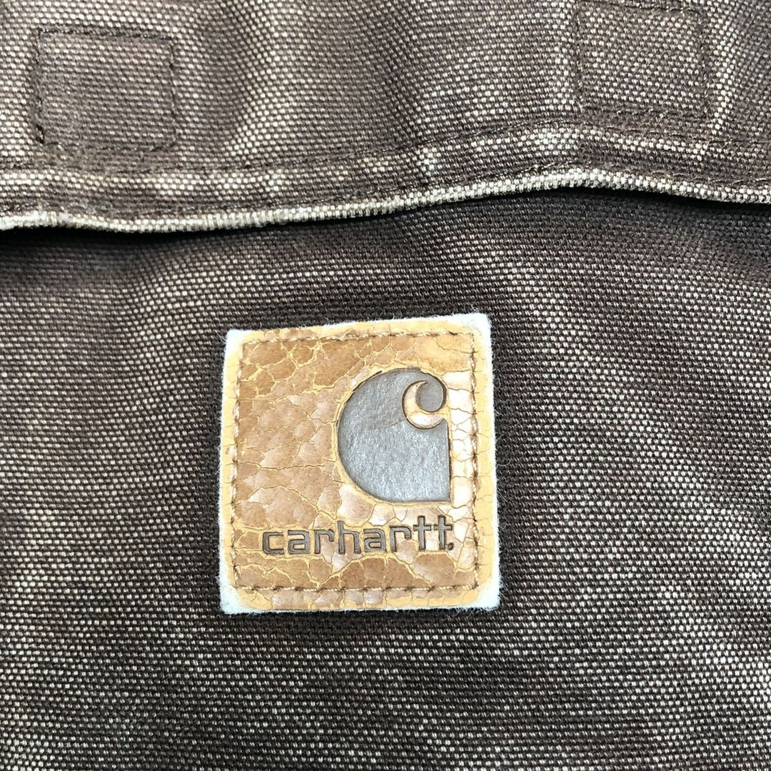 Carhartt Traditional Coat Duck Work Jacket Men's L size cotton brown type Vintage Second Hand