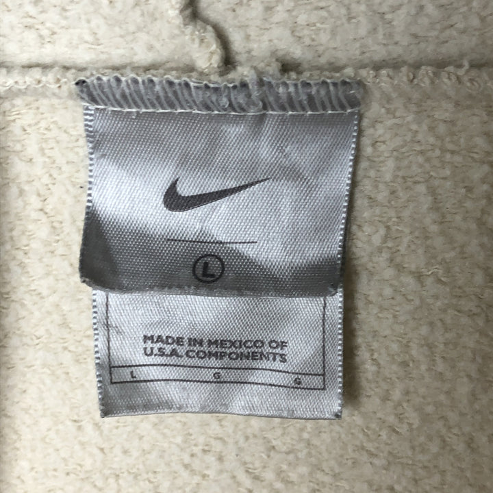 00'S Nike Sweat Pullover Hoodie Men's Size L cotton Beige type Vintage Second Hand