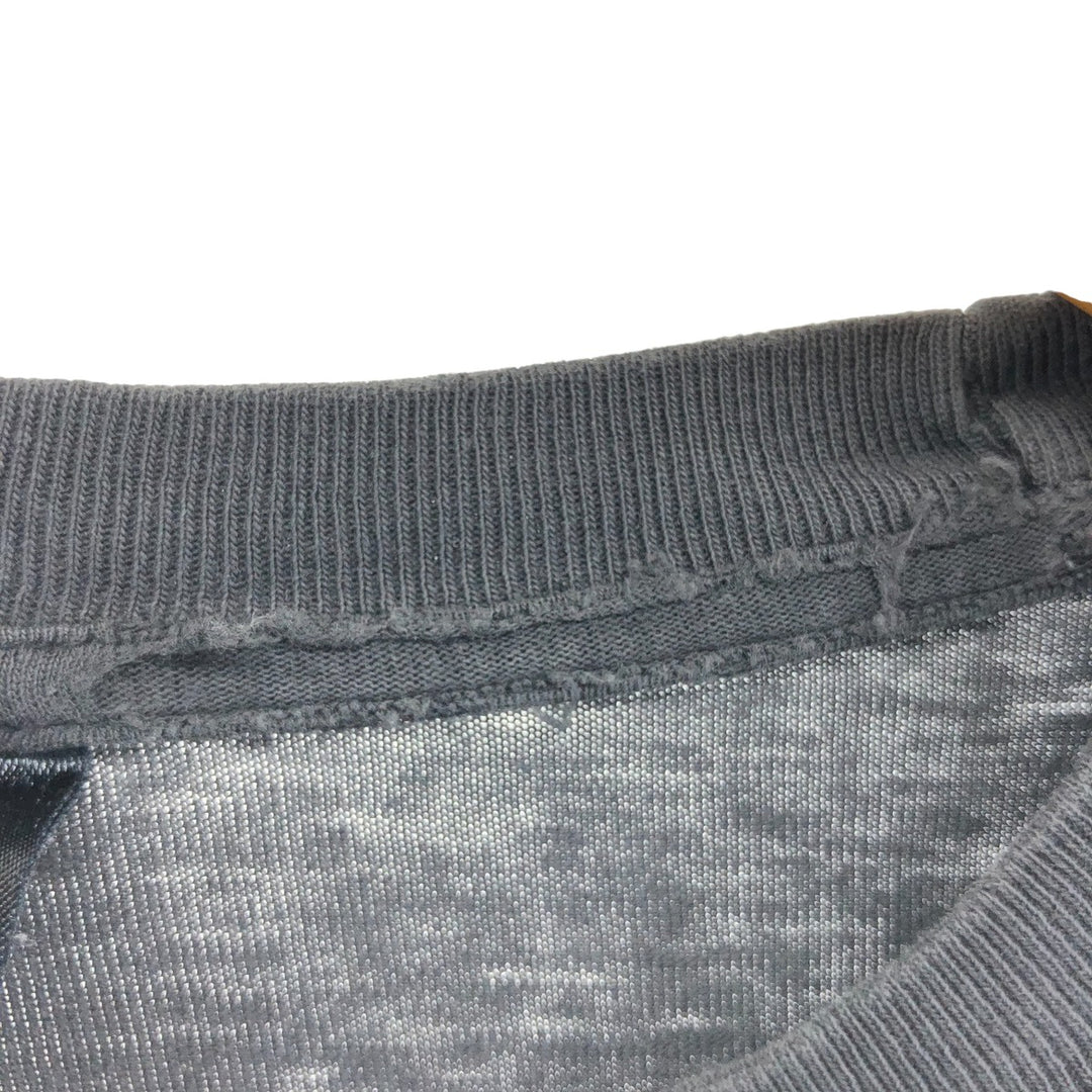 00'S Eagle Pattern Skull Pattern Long T-shirt Men's L size unclear black type Vintage Second Hand