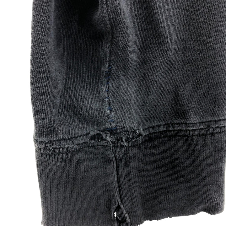 00'S Eagle Pattern Skull Pattern Long T-shirt Men's L size unclear black type Vintage Second Hand