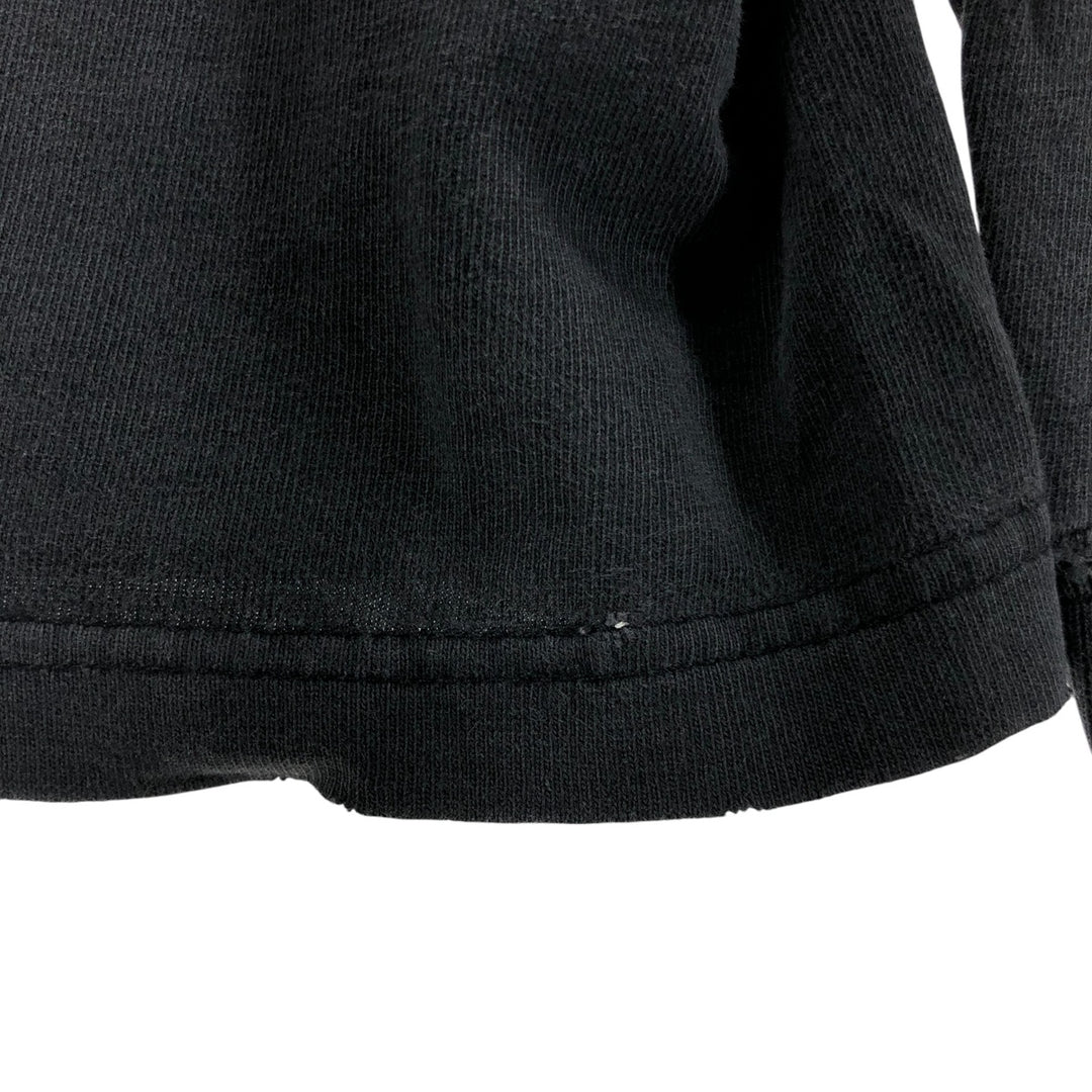 00'S Eagle Pattern Skull Pattern Long T-shirt Men's L size unclear black type Vintage Second Hand