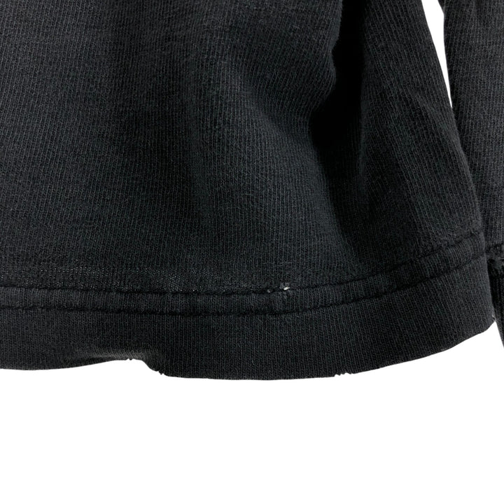 00'S Eagle Pattern Skull Pattern Long T-shirt Men's L size unclear black type Vintage Second Hand