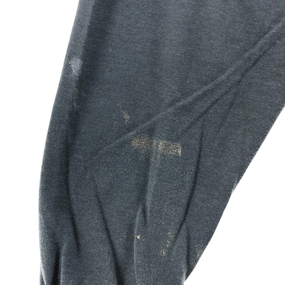Harley-Davidson Skull Pattern Long T-shirt, Men's L size cotton gray type Vintage Second Hand