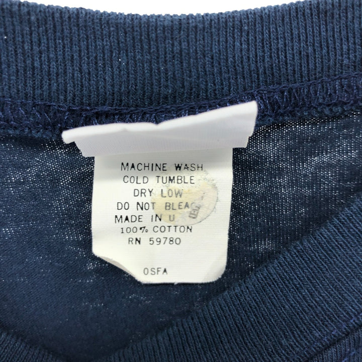 90'S Guess long-sleeved T-shirt, Made in USA, Men's Medium, Vintage cotton navy blue type Vintage Second Hand
