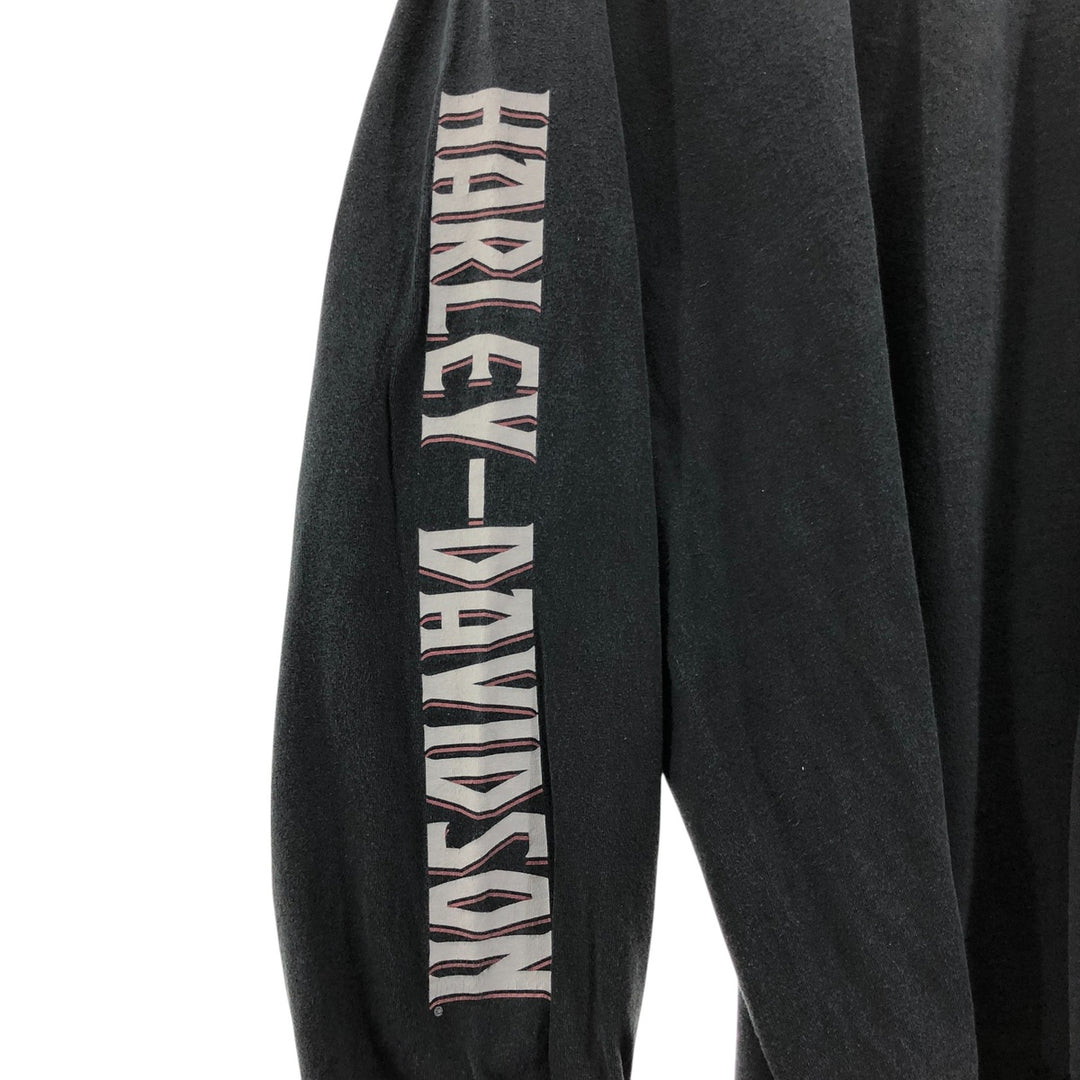 Big size Harley-Davidson long T-shirt, men's XXXL equivalent unclear black type Vintage Second Hand