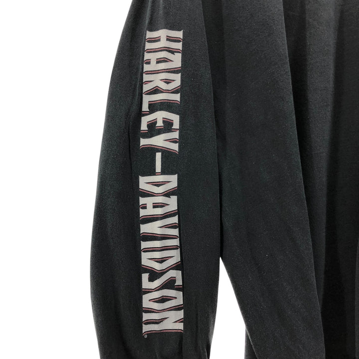 Big size Harley-Davidson long T-shirt, men's XXXL equivalent unclear black type Vintage Second Hand