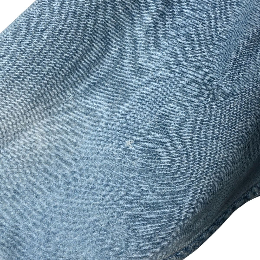 90'S Timberland WEATHERGEAR Long Sleeve Denim Shirt Men's Medium Vintage cotton Blue type light blue Vintage Second Hand