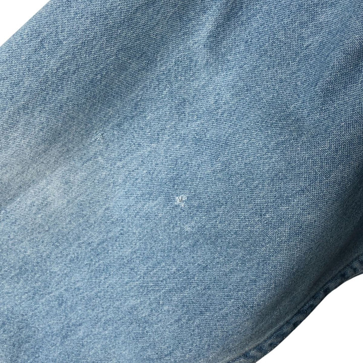 90'S Timberland WEATHERGEAR Long Sleeve Denim Shirt Men's Medium Vintage cotton Blue type light blue Vintage Second Hand