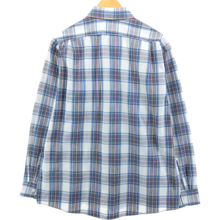 80'S LLBean Long Sleeve Check Shirt Made in USA Men's Size L Vintage cotton multicolor Vintage Second Hand