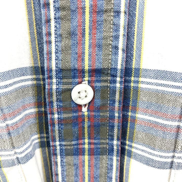 80'S LLBean Long Sleeve Check Shirt Made in USA Men's Size L Vintage cotton multicolor Vintage Second Hand