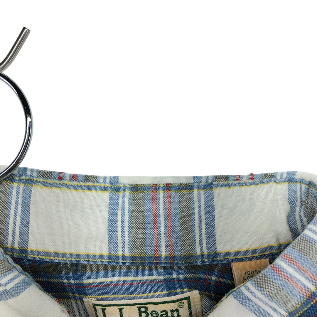 80'S LLBean Long Sleeve Check Shirt Made in USA Men's Size L Vintage cotton multicolor Vintage Second Hand