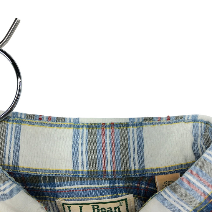 80'S LLBean Long Sleeve Check Shirt Made in USA Men's Size L Vintage cotton multicolor Vintage Second Hand