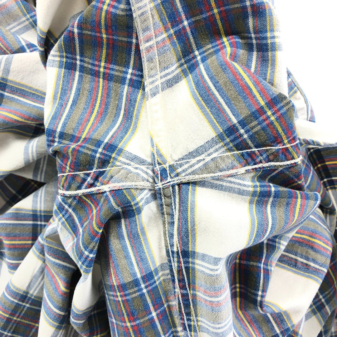 80'S LLBean Long Sleeve Check Shirt Made in USA Men's Size L Vintage cotton multicolor Vintage Second Hand