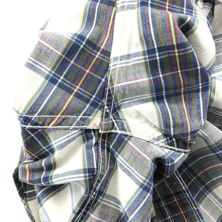 80'S LLBean Long Sleeve Check Shirt Made in USA Men's Size L Vintage cotton multicolor Vintage Second Hand
