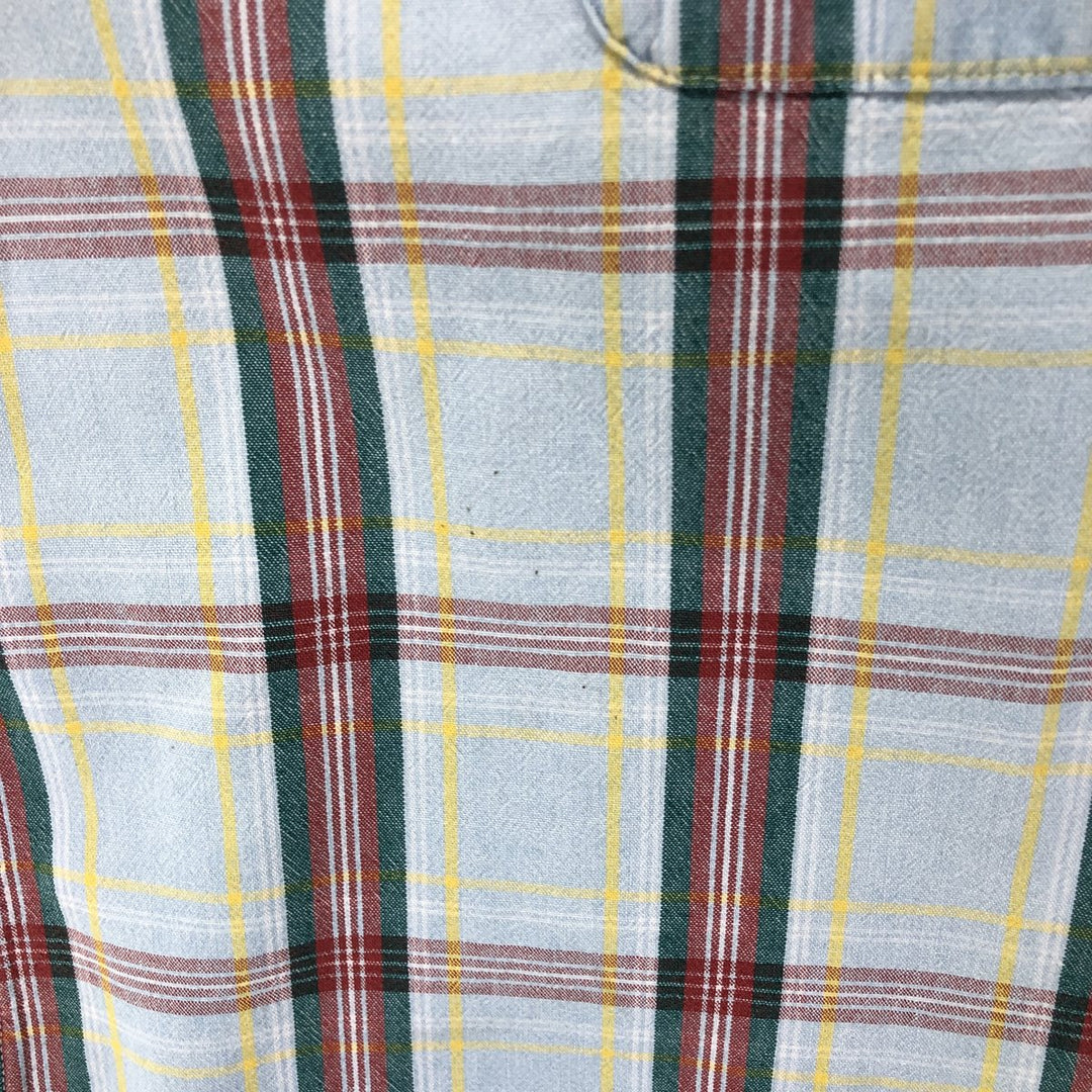 80'S LLBean Long Sleeve Check Shirt Made in USA Men's XL Vintage cotton multicolor Vintage Second Hand