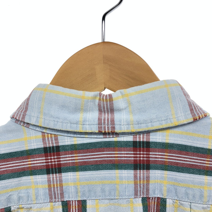 80'S LLBean Long Sleeve Check Shirt Made in USA Men's XL Vintage cotton multicolor Vintage Second Hand