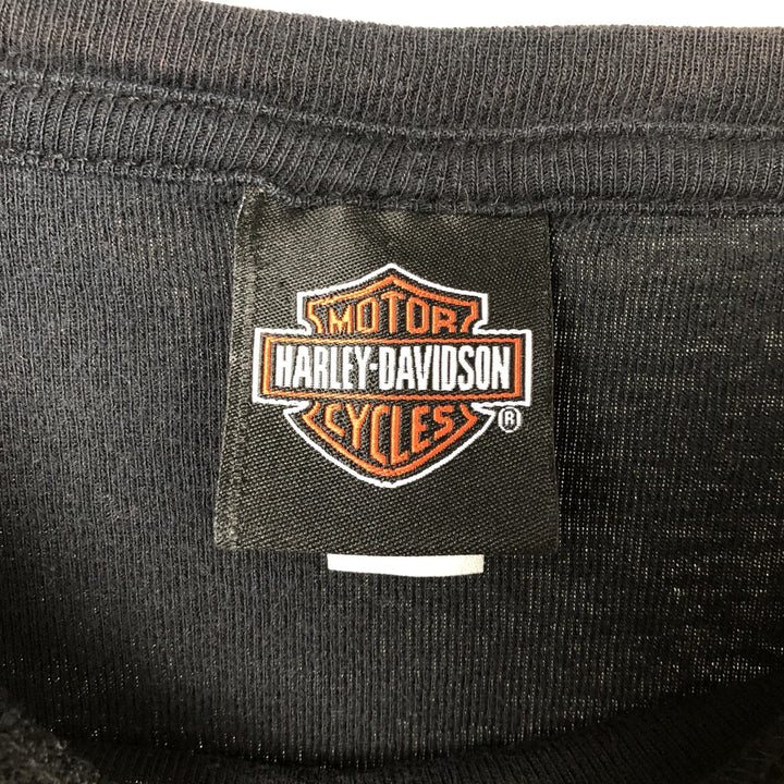 Harley-Davidson Long Sleeve T-Shirt for Women (Size M) cotton black type Vintage Second Hand