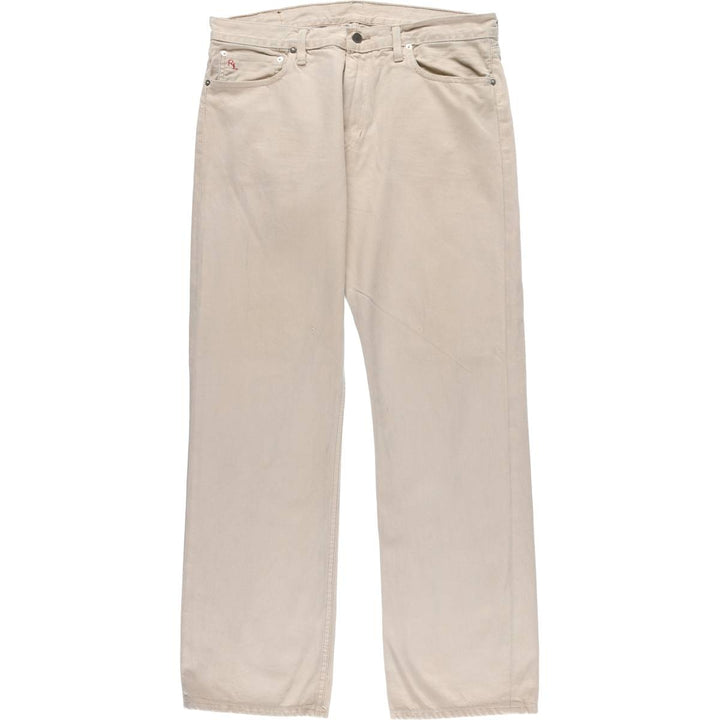 Ralph Lauren POLO RALPH LAUREN straight denim pants for men, W36 equivalent cotton Beige type Vintage Second Hand