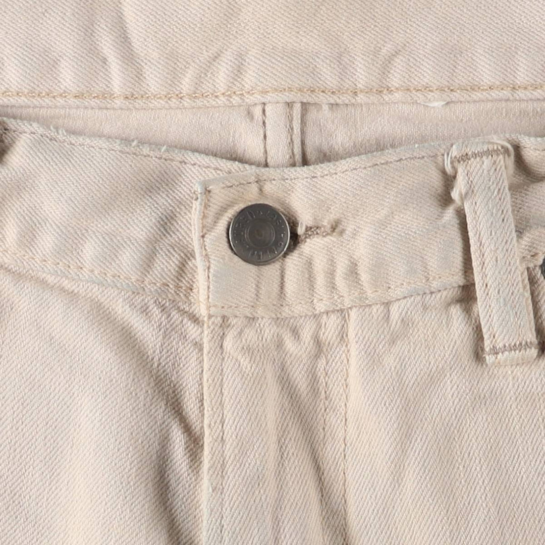 Ralph Lauren POLO RALPH LAUREN straight denim pants for men, W36 equivalent cotton Beige type Vintage Second Hand