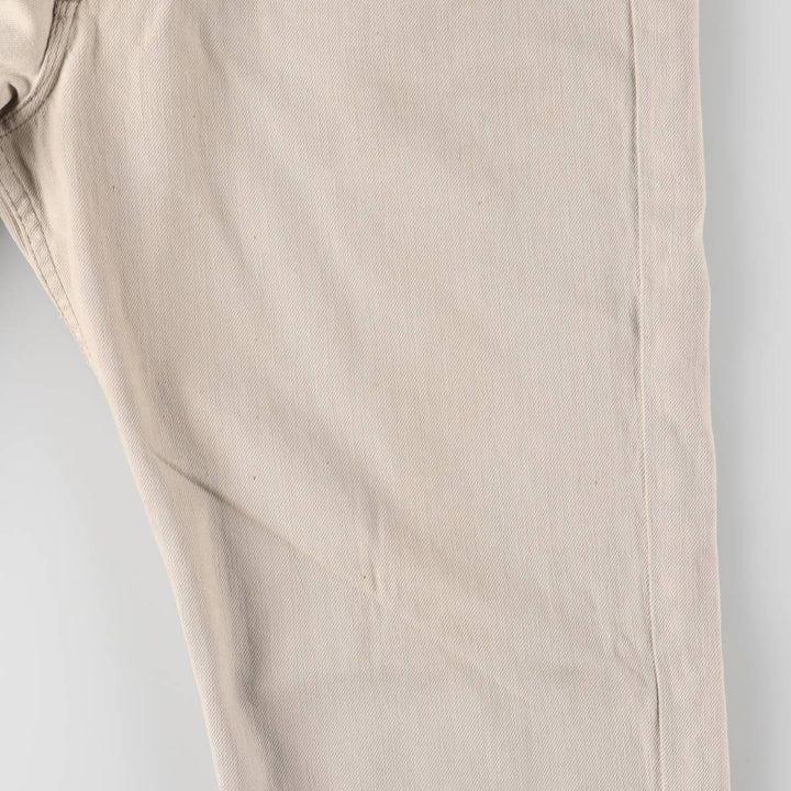 Ralph Lauren POLO RALPH LAUREN straight denim pants for men, W36 equivalent cotton Beige type Vintage Second Hand