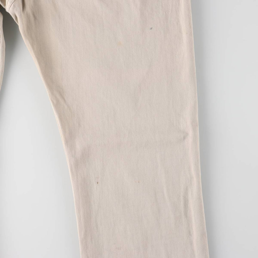 Ralph Lauren POLO RALPH LAUREN straight denim pants for men, W36 equivalent cotton Beige type Vintage Second Hand