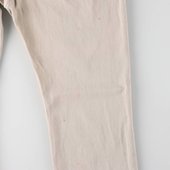 Ralph Lauren POLO RALPH LAUREN straight denim pants for men, W36 equivalent cotton Beige type Vintage Second Hand