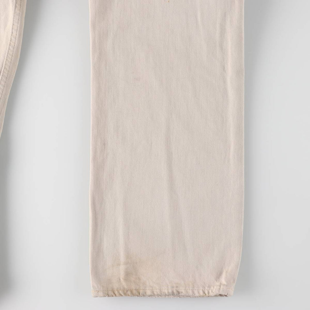 Ralph Lauren POLO RALPH LAUREN straight denim pants for men, W36 equivalent cotton Beige type Vintage Second Hand