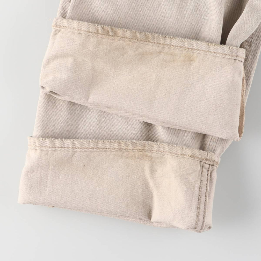 Ralph Lauren POLO RALPH LAUREN straight denim pants for men, W36 equivalent cotton Beige type Vintage Second Hand