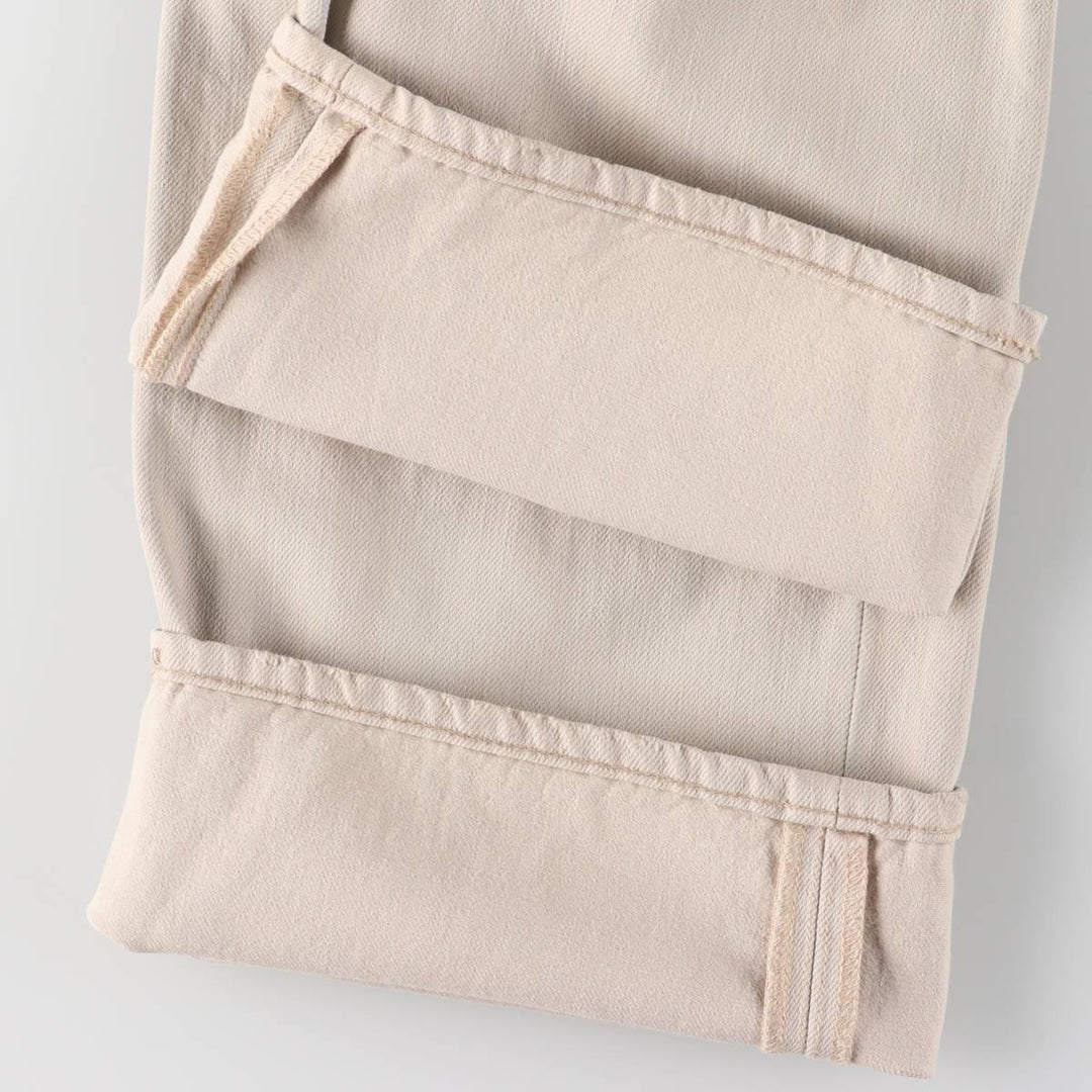 Ralph Lauren POLO RALPH LAUREN straight denim pants for men, W36 equivalent cotton Beige type Vintage Second Hand