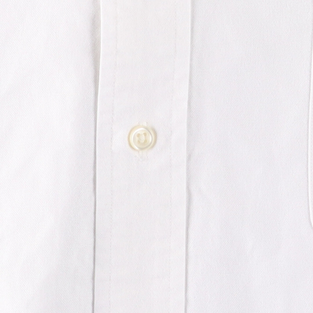 Ralph Lauren BIG SHIRT Long sleeve button down shirt Men's XL size cotton white type Vintage Second Hand